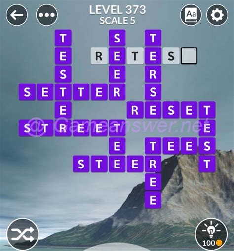 Wordscapes Level 373 [Answers, Cheats and Solutions].